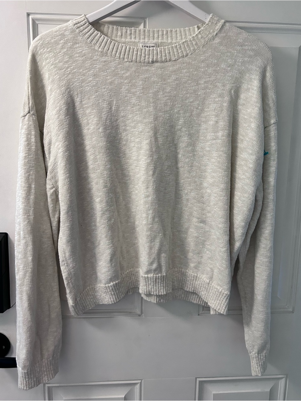 J. Crew Off-White Crewneck Sweater